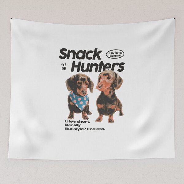 Item preview, Snack Hunters Funny Dachshund Dog Lover Vintage Shirt designed and sold by Cleckchave.