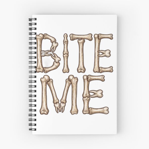 Item preview, Bite Me Anatomical Bone Typography Dark Humor designed and sold by ryanguas.