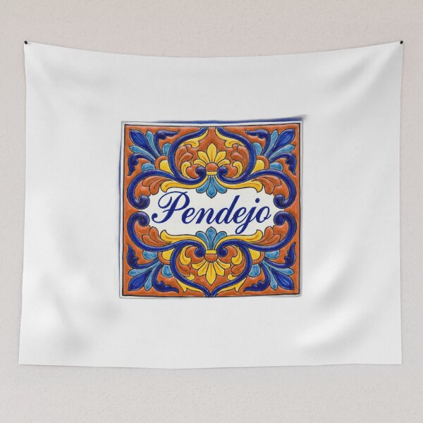 Item preview, Pendejo Mexican Talavera Tile Funny Insult designed and sold by ryanguas.