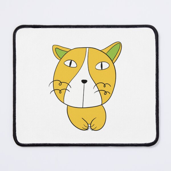 Item preview, Quirky Cat Noodle Cute Big Head Yellow Kitty Design designed and sold by CoastalCraftArt.