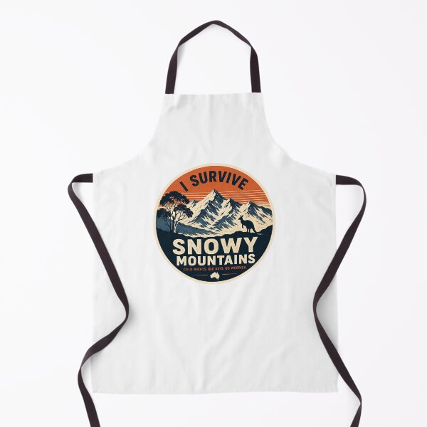 Item preview, I Survive Snowy Mountains Cold Nights Big Days Australian Alps Kangaroo Kosciuszko National Park Aussie designed and sold by Yellowriversss.