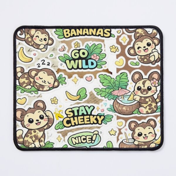 Item preview, Gen-Z Wild Monkey Sticker Pack Pastel Cute designed and sold by mukibas37i.
