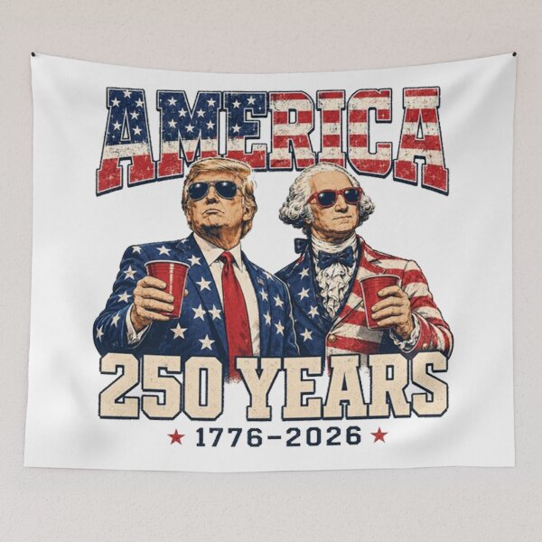 Item preview, Vintage 250 Years America Anniversary 250th Trump Washington  designed and sold by johnhaugg.