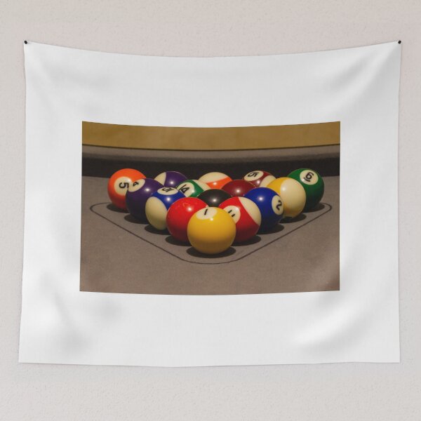 Item preview, Colorful Pool Balls Scattered on Table For Billiards Play designed and sold by Nmallia.