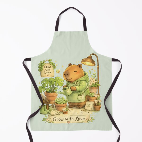 Item preview, Cozy Gardening Capybara Plant Lover Sticker designed and sold by loukaidigitals.