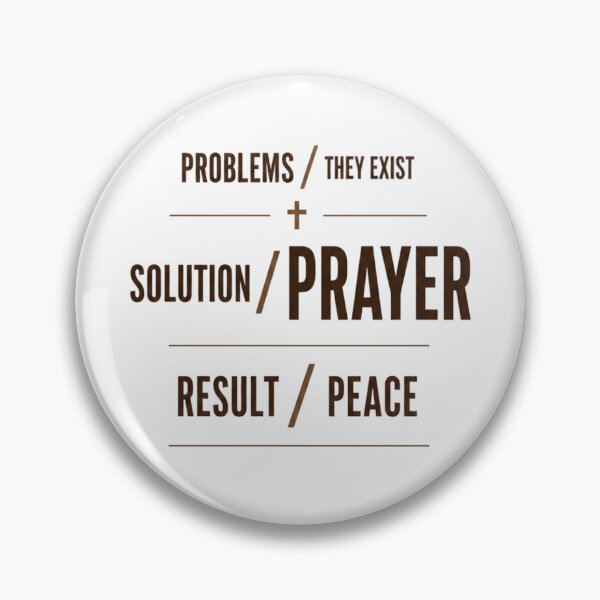 Item preview, Prayer Turns Problems Into Peace Christian Cross designed and sold by PixelBlob.