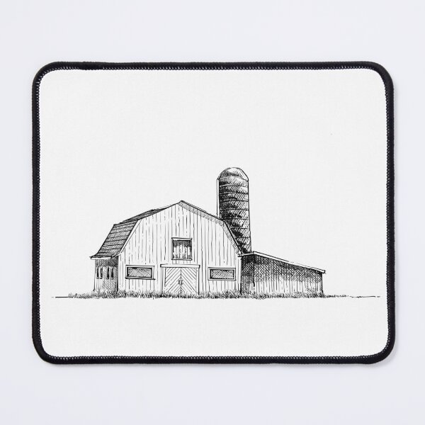 Item preview, Barn line art sketch  designed and sold by midsketcher.