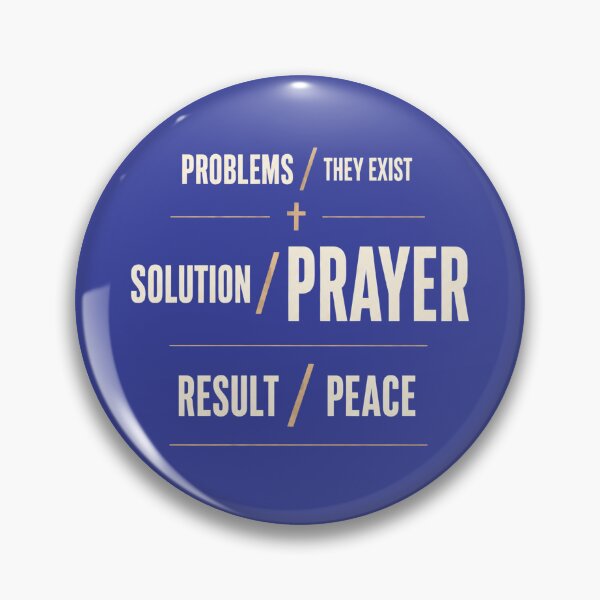 Item preview, Prayer Turns Problems Into Peace Christian Faith designed and sold by PixelBlob.