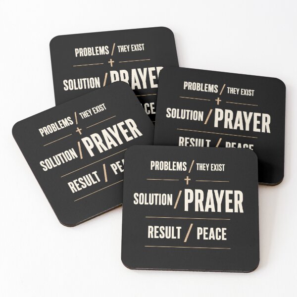 Item preview, Prayer Turns Problems Into Peace Christian Faith designed and sold by PixelBlob.