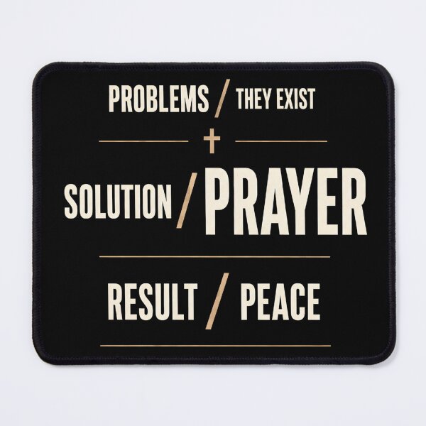 Item preview, Prayer Turns Problems Into Peace Christian Faith designed and sold by PixelBlob.
