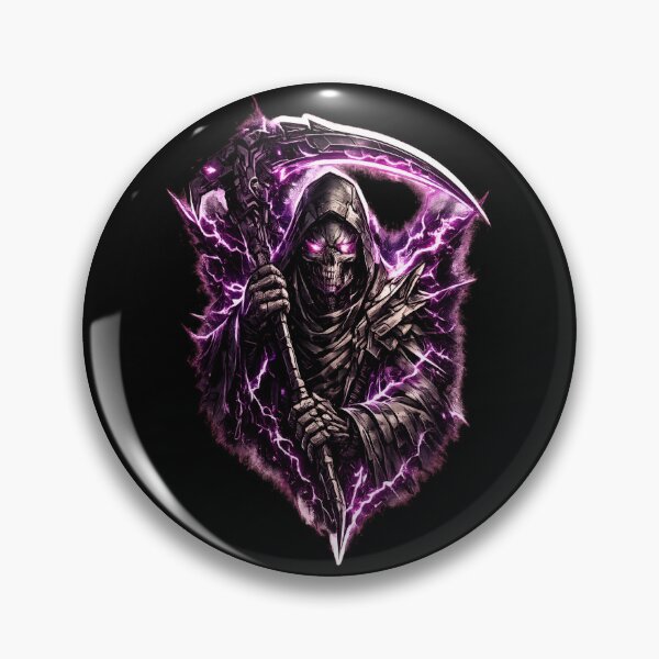 Item preview, Cyberpunk Grim Reaper Purple Lightning designed and sold by RiteshCenter .