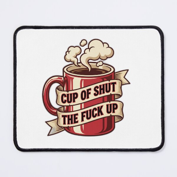 Item preview, Cup of Shut Up Funny Retro Diner Coffee Humor designed and sold by ryanguas.
