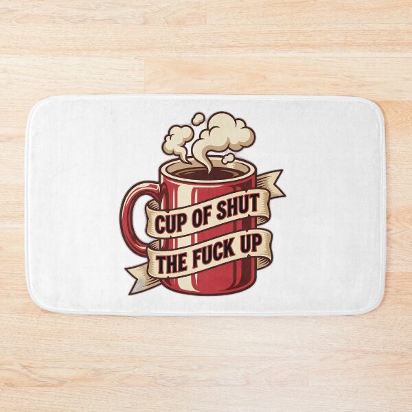 Item preview, Cup of Shut Up Funny Retro Diner Coffee Humor designed and sold by ryanguas.
