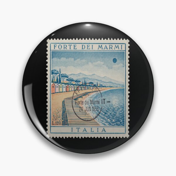 Item preview, Forte dei Marmi Tuscany Postage Stamp Travel Sticker designed and sold by stickercuffs.