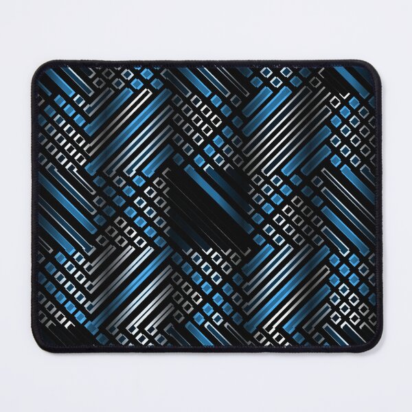 Item preview, Blue Black Tech Circuit Geometric Diagonal Pattern Cyberpunk Abstract Graphic T-Shirt designed and sold by DERA RAY.