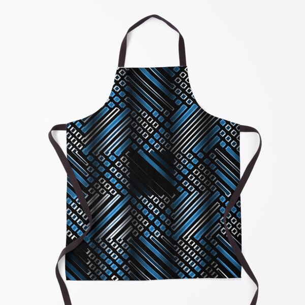 Item preview, Blue Black Tech Circuit Geometric Diagonal Pattern Cyberpunk Abstract Graphic T-Shirt designed and sold by DERA RAY.