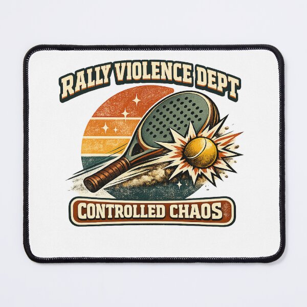 Item preview, Rally Violence Dept Controlled Chaos Retro Padel designed and sold by Concrete Coffee Studio.