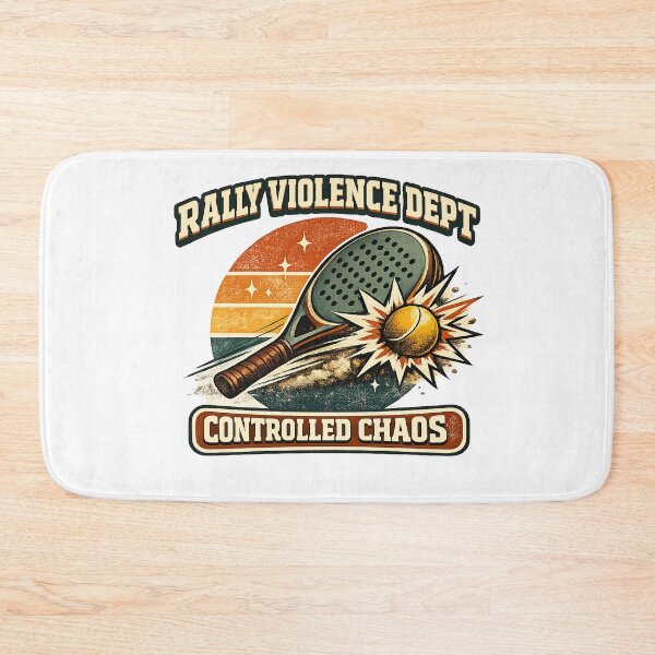 Item preview, Rally Violence Dept Controlled Chaos Retro Padel designed and sold by Concrete Coffee Studio.