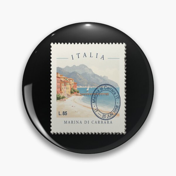 Item preview, Marina di Carrara Tuscany Postage Stamp Travel Sticker designed and sold by stickercuffs.