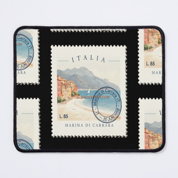 Item preview, Marina di Carrara Tuscany Postage Stamp Travel Sticker designed and sold by stickercuffs.