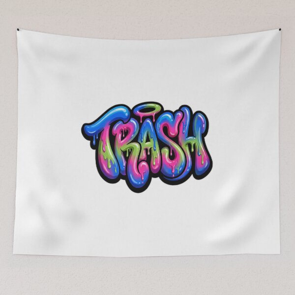 Item preview, Trash Vibrant Bubble Graffiti Street Art Humor designed and sold by ryanguas.