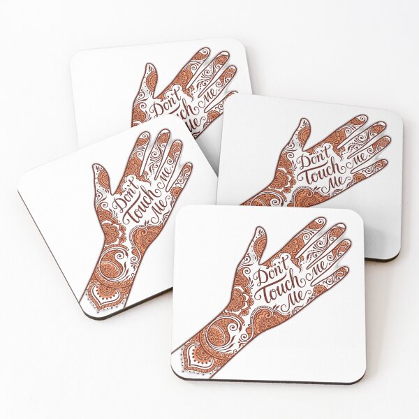 Item preview, Don't Touch Me Hidden Message Henna Pattern designed and sold by ryanguas.