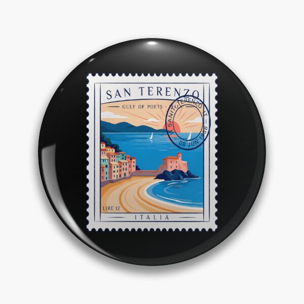 Item preview, San Terenzo Italy Gulf of Poets Postage Stamp Sticker designed and sold by stickercuffs.