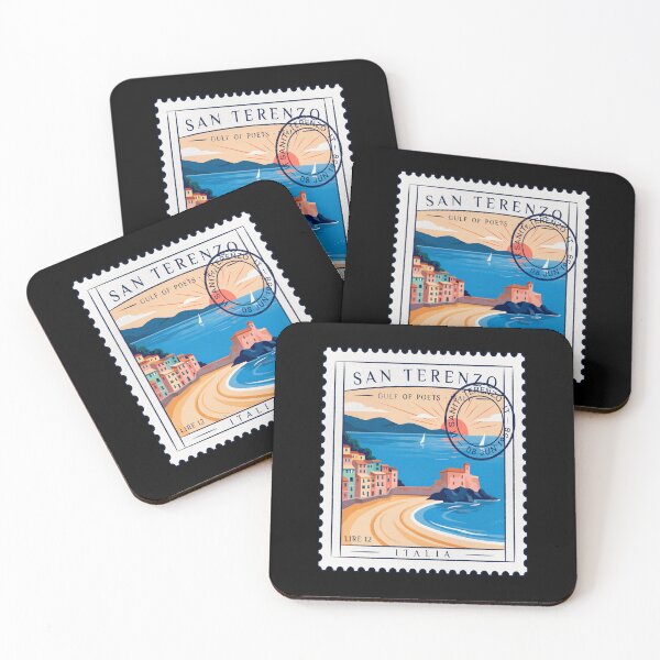Item preview, San Terenzo Italy Gulf of Poets Postage Stamp Sticker designed and sold by stickercuffs.