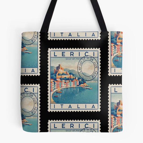 Item preview, Lerici Italy Gulf of Poets Postage Stamp Sticker designed and sold by stickercuffs.