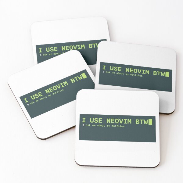 Item preview, I Use Neovim BTW Retro Terminal Coder Meme designed and sold by Bianca Oltean.