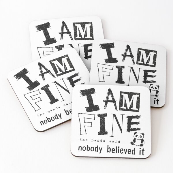 Item preview, I Am Fine The Panda Said Nobody Believed It Funny Anti Design Shirt Relatable Panda Tee Sarcastic Humor Gift designed and sold by Gremlin Hours.