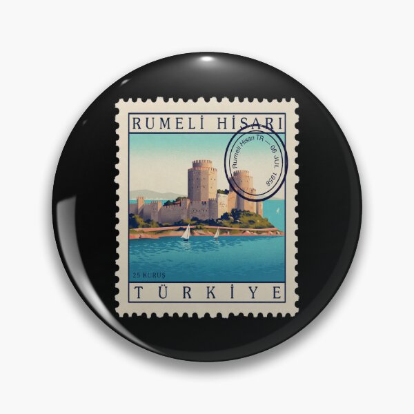 Item preview, Rumeli Hisarı Istanbul Bosphorus Postage Stamp Sticker designed and sold by stickercuffs.