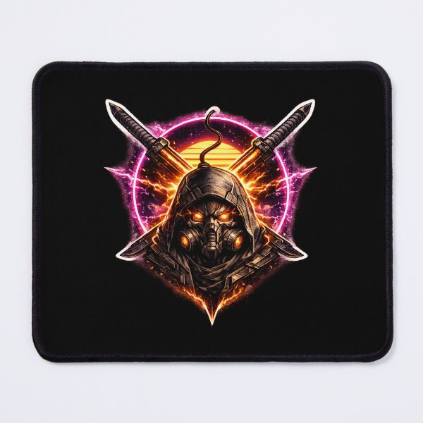 Item preview,  Techwear Urban Assassin Crest with Dual Cross Swords Lines designed and sold by RiteshCenter .