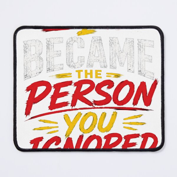 Item preview, I Became the Person You Ignored – Emotional Typography Quote T-Shirt designed and sold by Saraisha Studio.