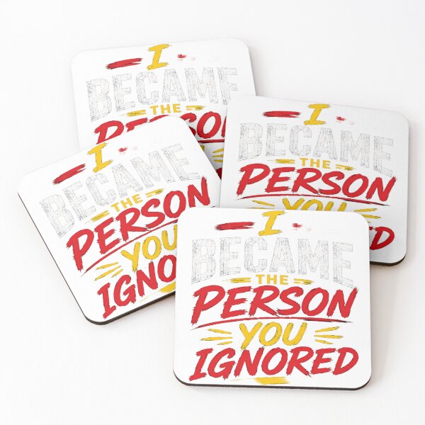 Item preview, I Became the Person You Ignored – Emotional Typography Quote T-Shirt designed and sold by Saraisha Studio.