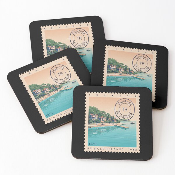 Item preview, Büyükada Istanbul Princes’ Islands Postage Stamp Sticker designed and sold by stickercuffs.