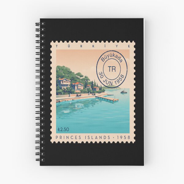 Item preview, Büyükada Istanbul Princes’ Islands Postage Stamp Sticker designed and sold by stickercuffs.