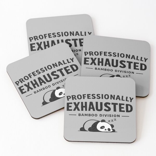 Item preview, Professionally Exhausted Bamboo Division Funny Panda Shirt Sarcastic Gift Panda Lover Tee Burnout Humor Shirt designed and sold by Gremlin Hours.