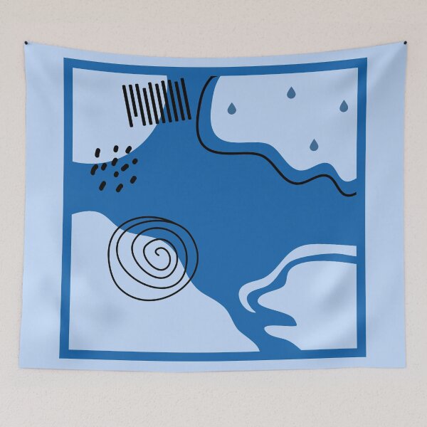 Item preview, Modern Blues designed and sold by alicraigdesigns.