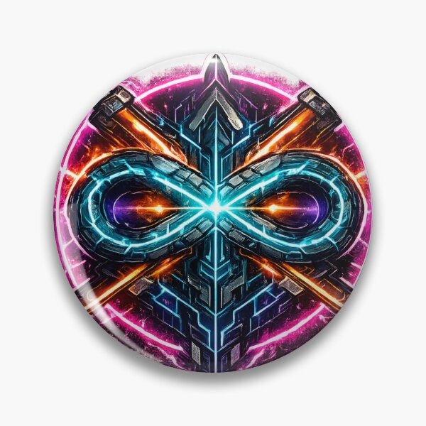 Item preview,  Abstract Infinity Code Prism with High-Saturation Sparks designed and sold by RiteshCenter .