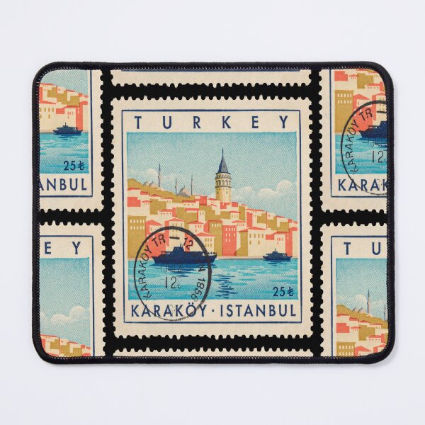 Item preview, Karaköy Istanbul Waterfront Postage Stamp Travel Sticker designed and sold by stickercuffs.