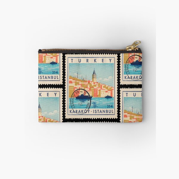 Item preview, Karaköy Istanbul Waterfront Postage Stamp Travel Sticker designed and sold by stickercuffs.