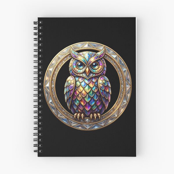 Item preview, Mystic Owl Geometric Frame Crystal Fantasy Art designed and sold by LuisWorks.