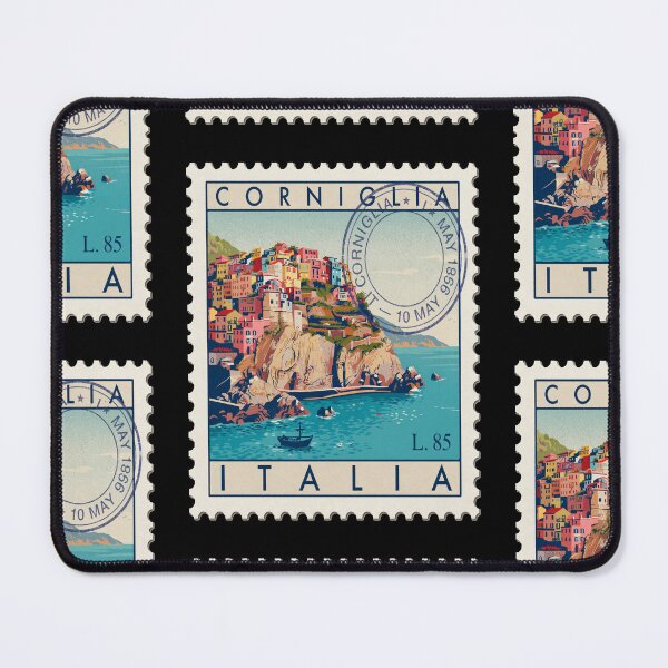 Item preview, Corniglia Italy Cinque Terre Postage Stamp Travel Sticker designed and sold by stickercuffs.