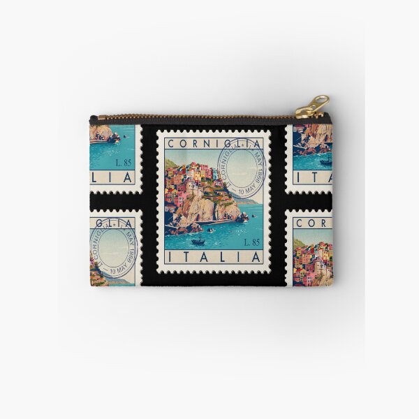 Item preview, Corniglia Italy Cinque Terre Postage Stamp Travel Sticker designed and sold by stickercuffs.