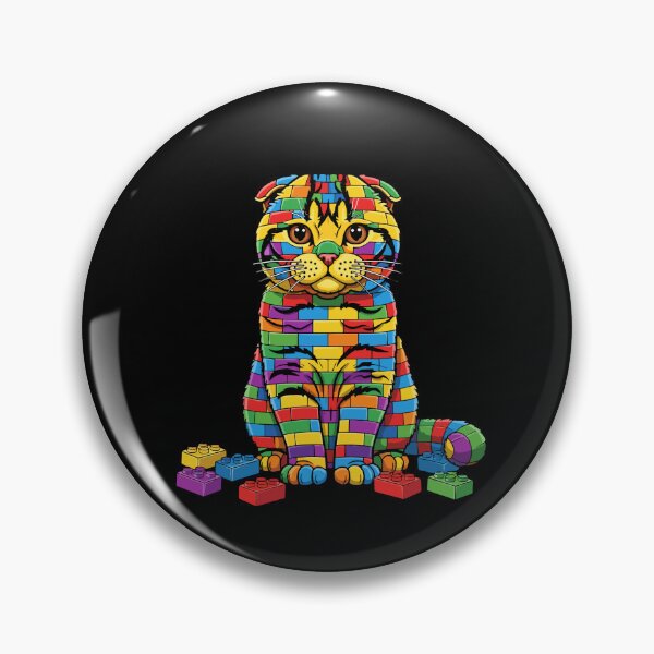 Item preview, Scottish Fold Cat Building Blocks Toy Feline Builder designed and sold by PopStars1993.