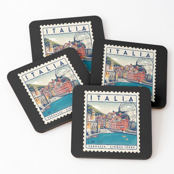 Item preview, Vernazza Italy Cinque Terre Postage Stamp Travel Sticker designed and sold by stickercuffs.