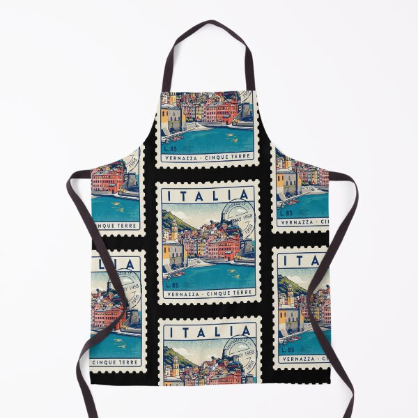 Item preview, Pegatina de viaje con sello postal de Vernazza Italia Cinque Terre designed and sold by stickercuffs.