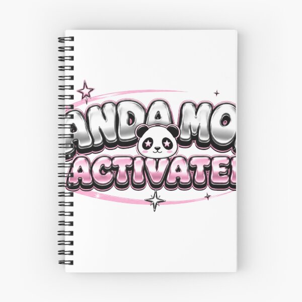 Item preview, Panda Mode Activated Y2K Chrome Bubble Text Shirt Retro 2000s Aesthetic Panda Lover Tee Nostalgic Gift designed and sold by Gremlin Hours.