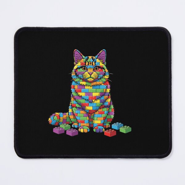 Item preview, Building Block Cat Feline Pet Lover designed and sold by PopStars1993.